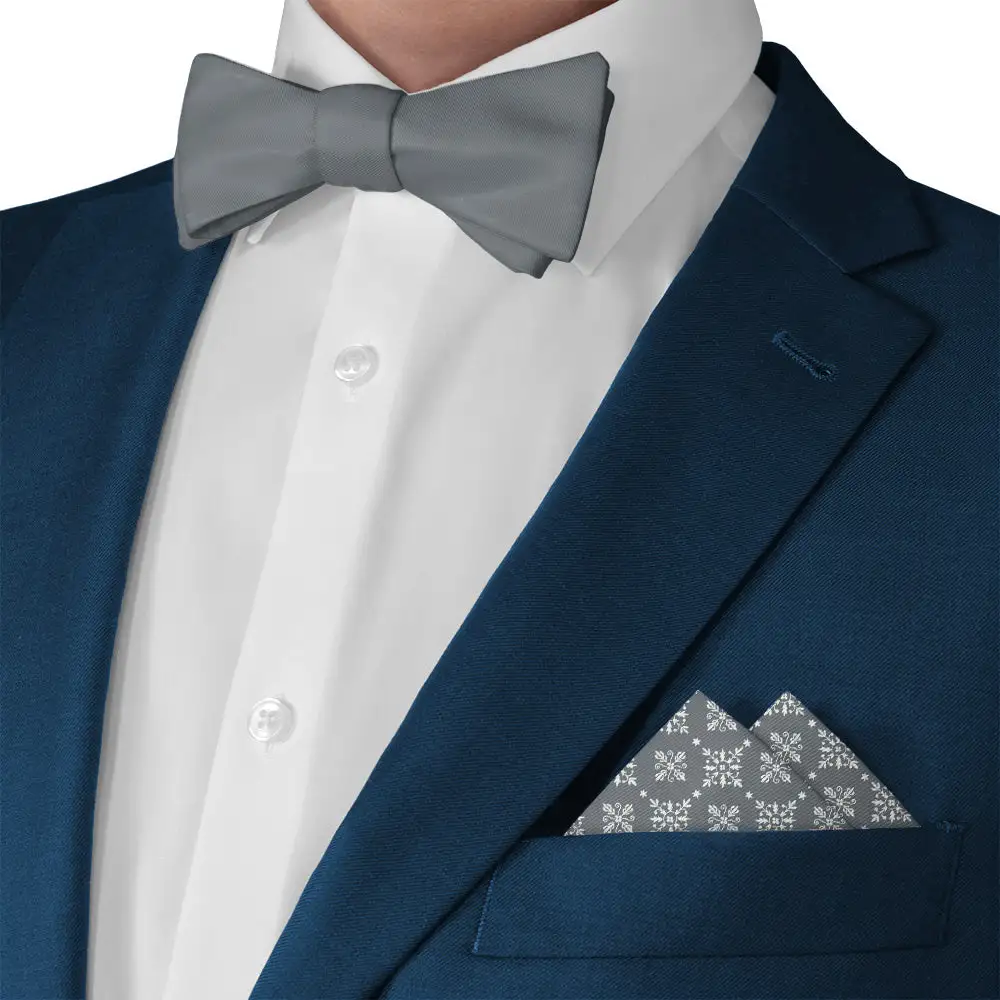 Refined Smart Floral Geometric Pocket Square