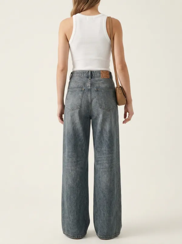 Women's Wide Leg Casual Denim Jeans