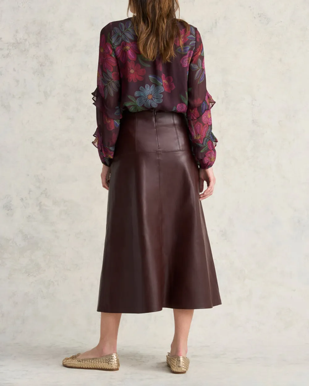 Faux Leather Skirt