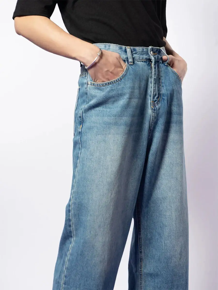Mono Fade Straight-Leg Jeans