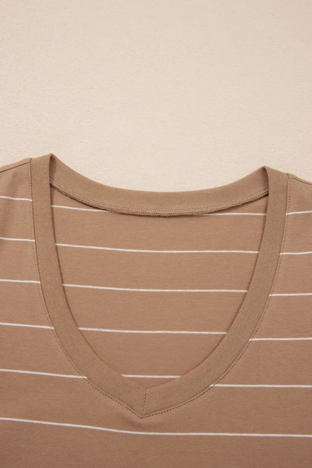 Gathered Detail Striped Slit Short Sleeve Maxi Dress