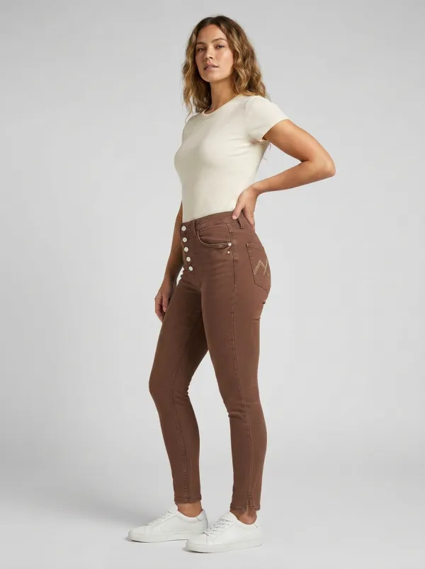 Women's Embroidered High-Rise Slim Jeans