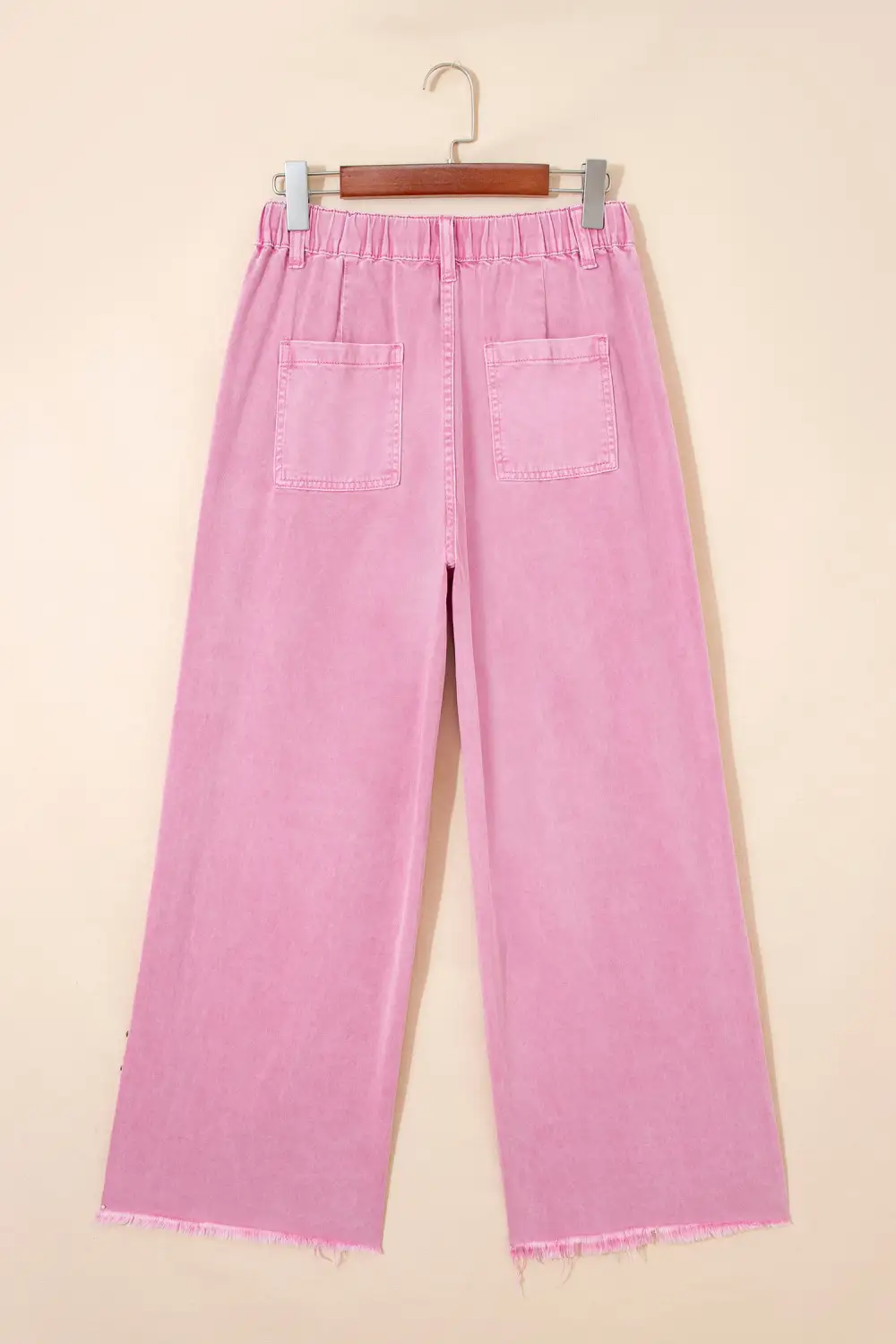 Women's Beaded Side Detail Split Loose Jeans