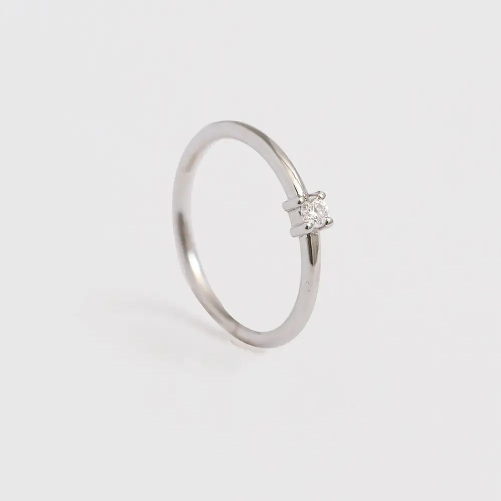 Diamond Hoop Earring