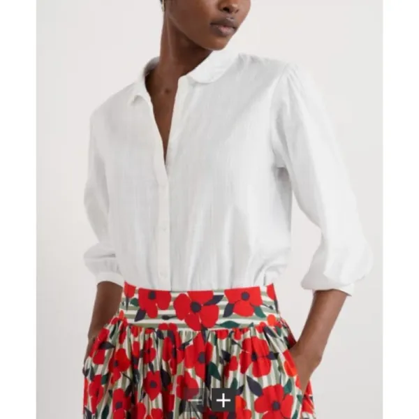 Check Easy-Care Organic-Cotton Women's Shirt