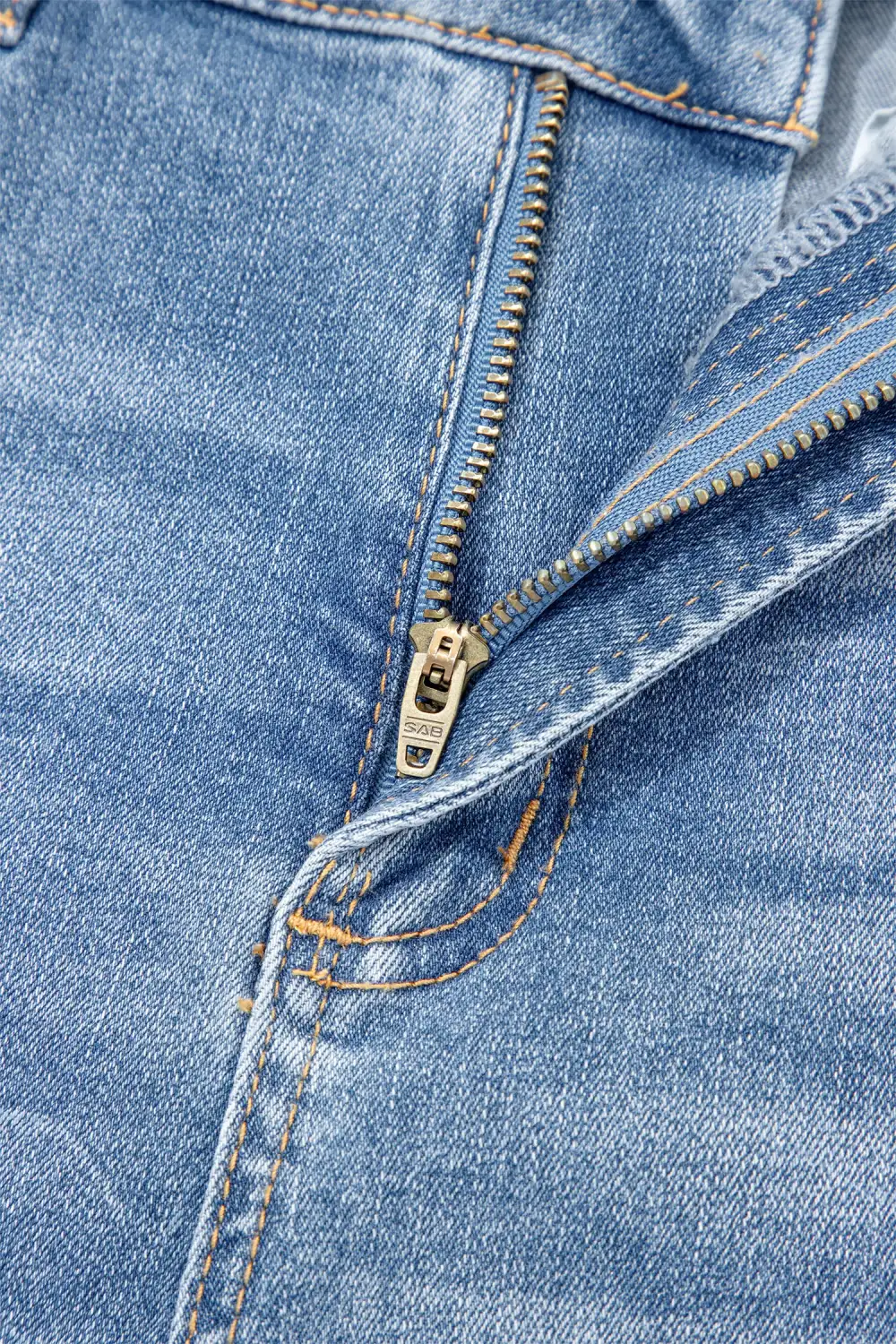 High-Waist Raw-Hem Frayed Denim Shorts