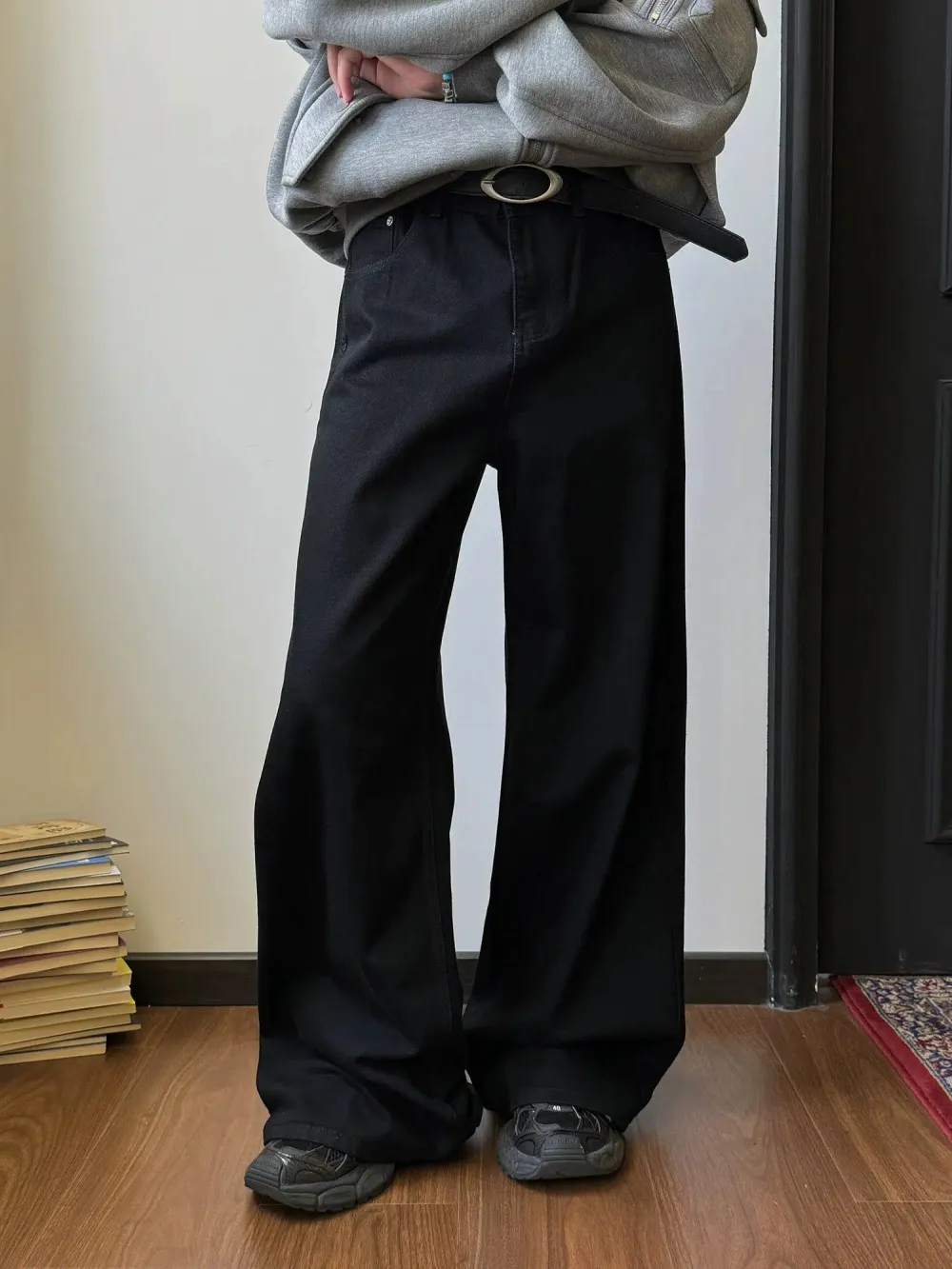 Washed Wide Leg Jeans