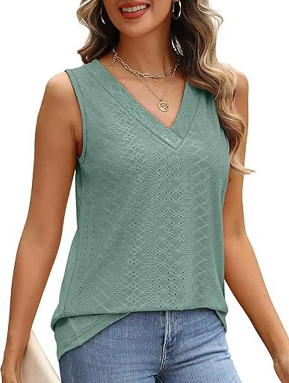 V Neck Loose Vest Top