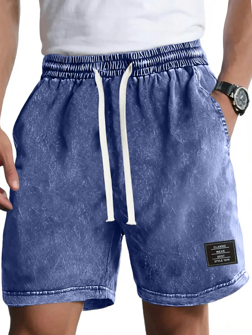 Garment Washed Pocket Shorts
