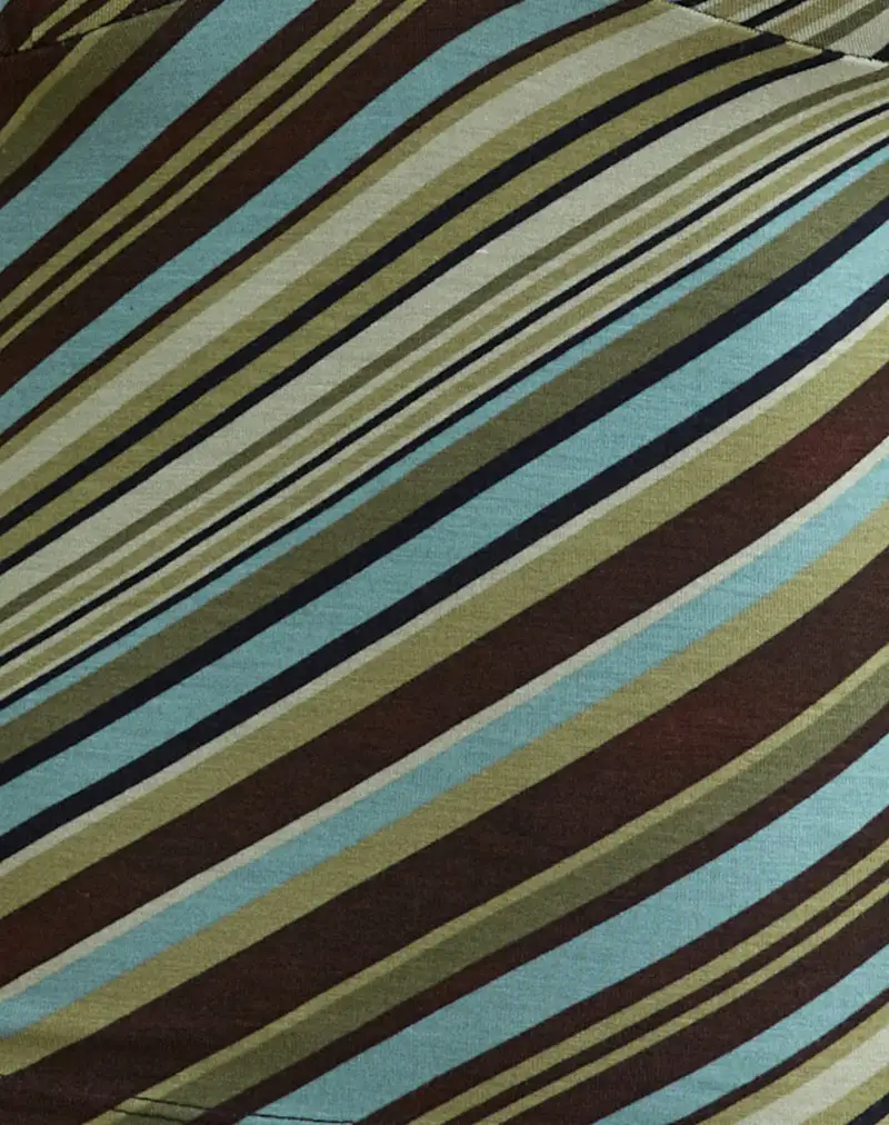 Mixed Stripe Plunge Tank Top