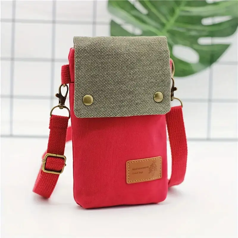 Modern Mini: Logo-Embellished Canvas Phone Bag