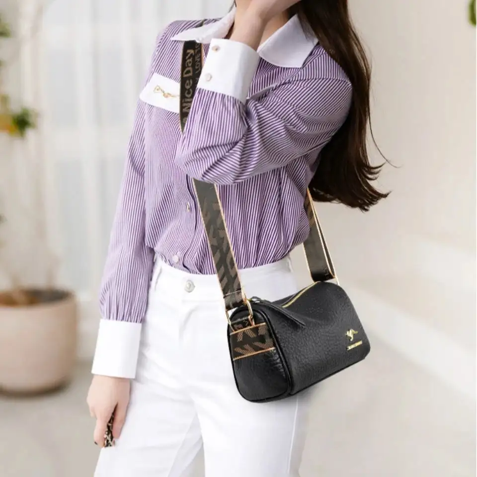 Versatile Structured Soft Crossbody Bag