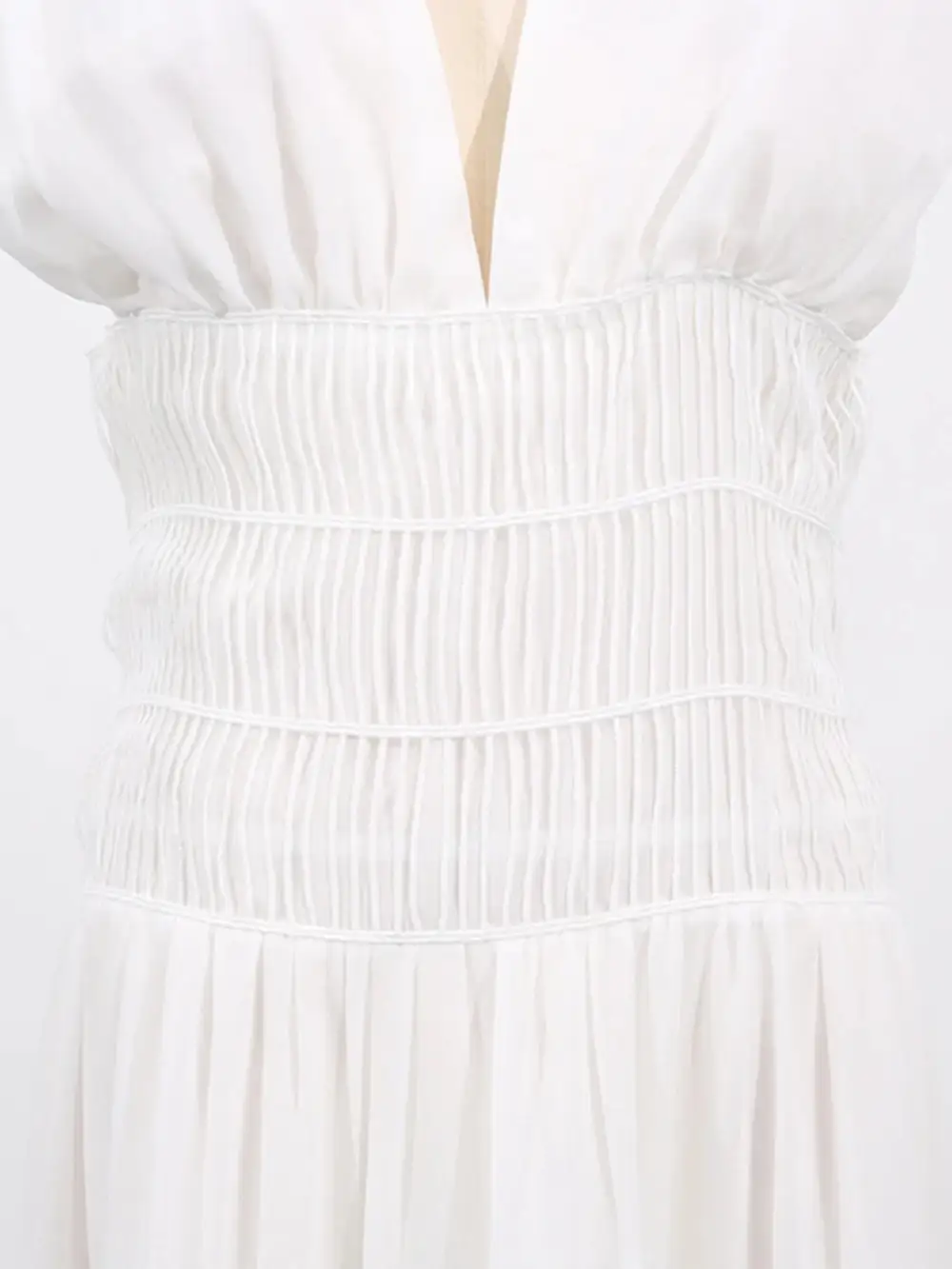V Neck Tiered Sleeveless Maxi Dress