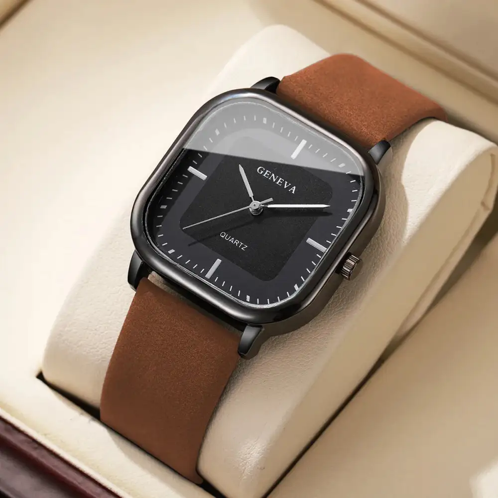 Geneva Square Dial Watch
