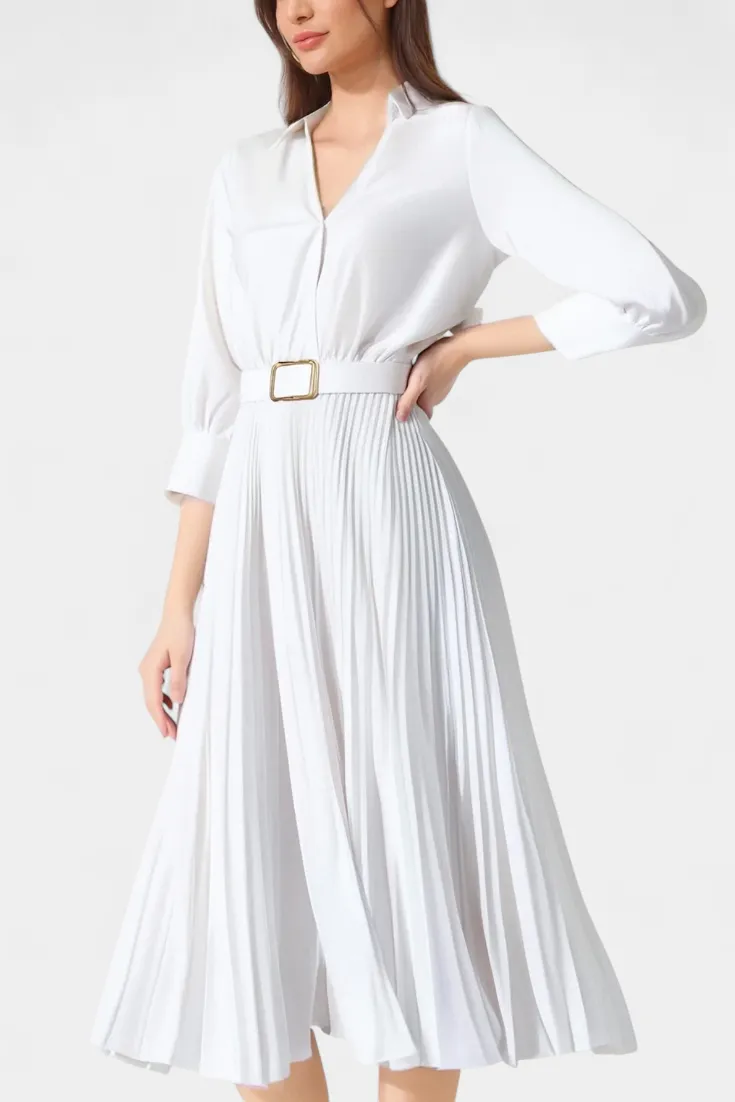 Belted Midi Dress