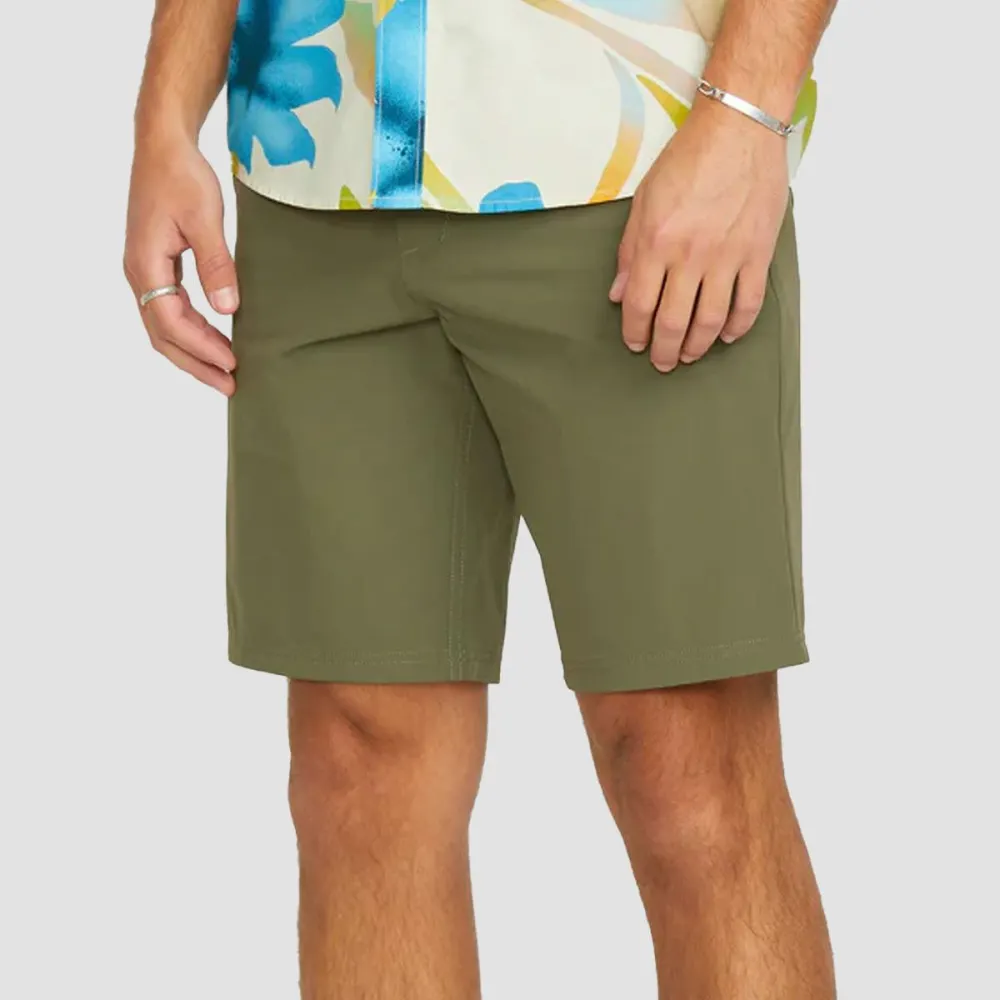 Modern Chino Solid Hybrid Shorts