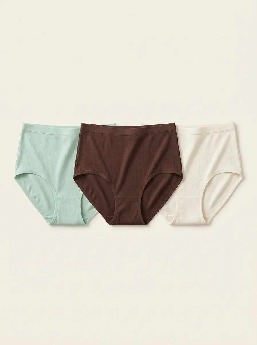Women's High-Rise Ribbed 3-Pack Briefs