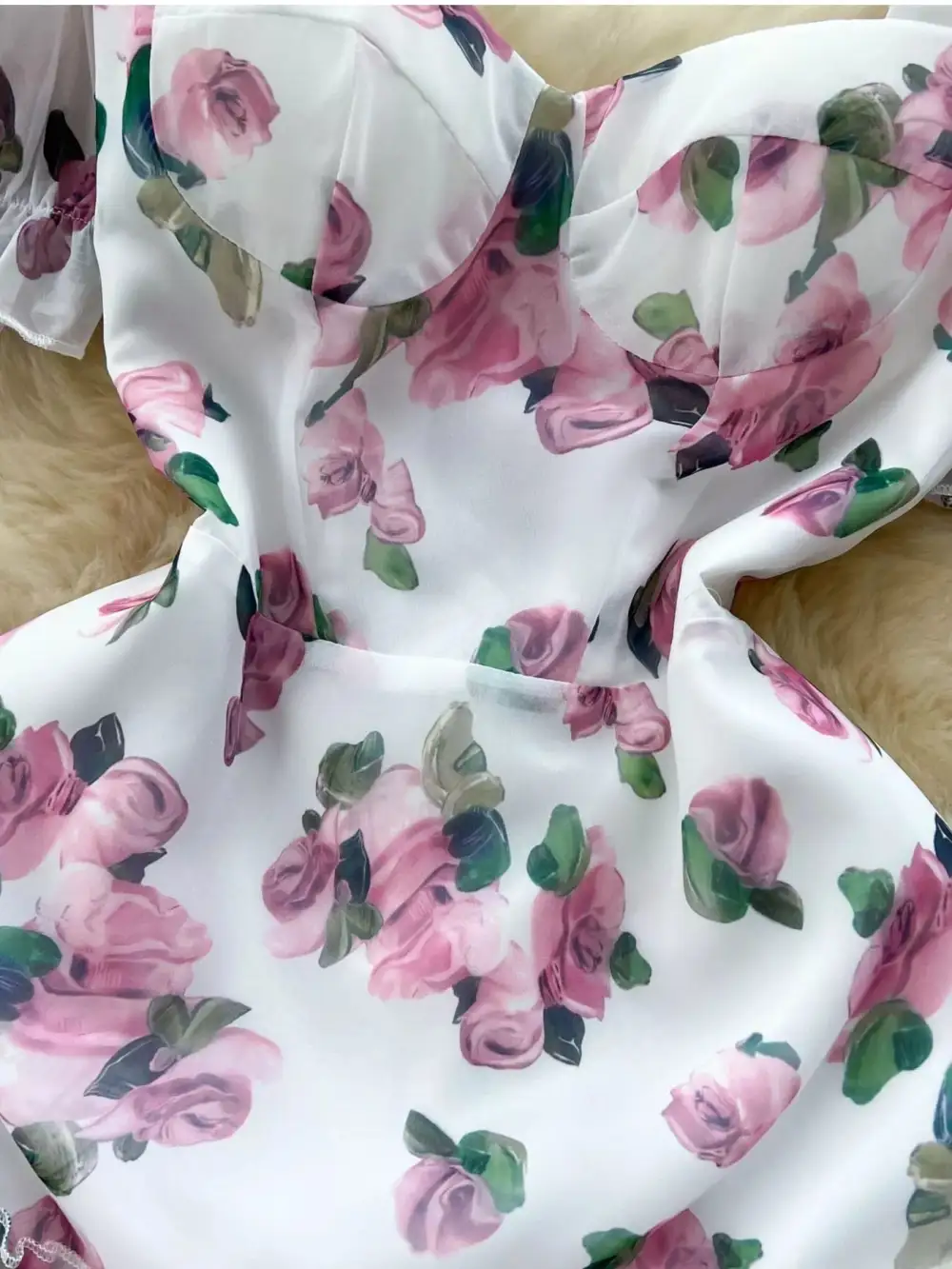 Everyday Print Ruffle Hem Midi Dress