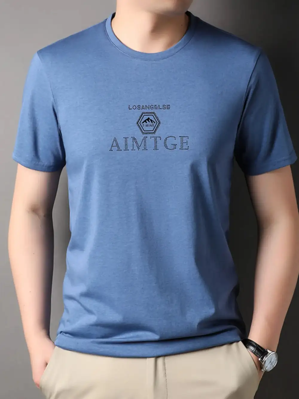 Casual Crew Neck Short Sleeve Tee