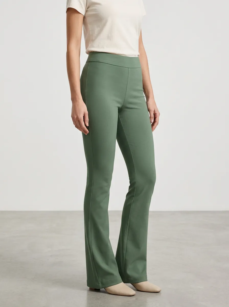 Polished Mid-Rise Stretch Women's Stretch Mid-Rise Pants