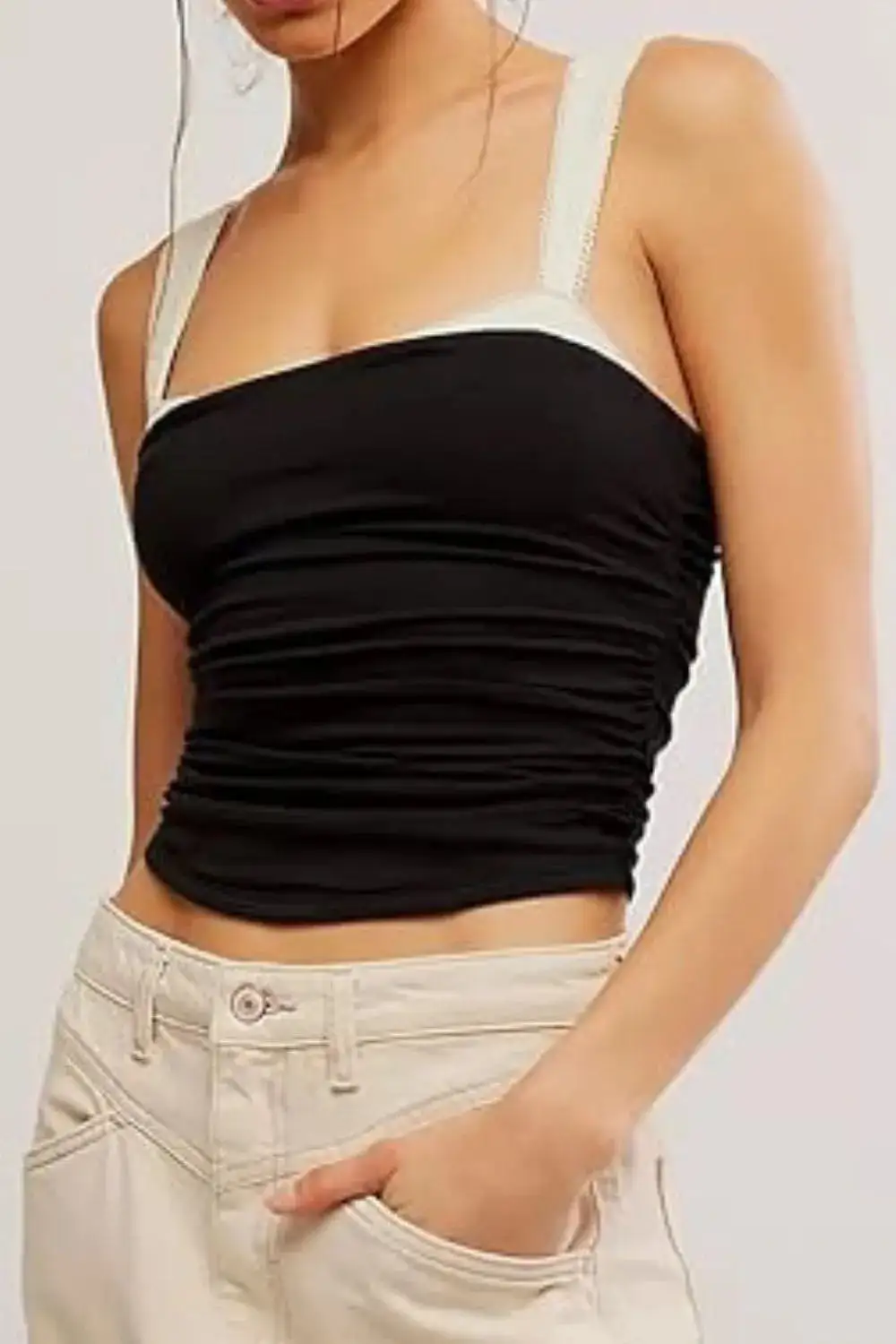 Square Neck Wide Strap Cami