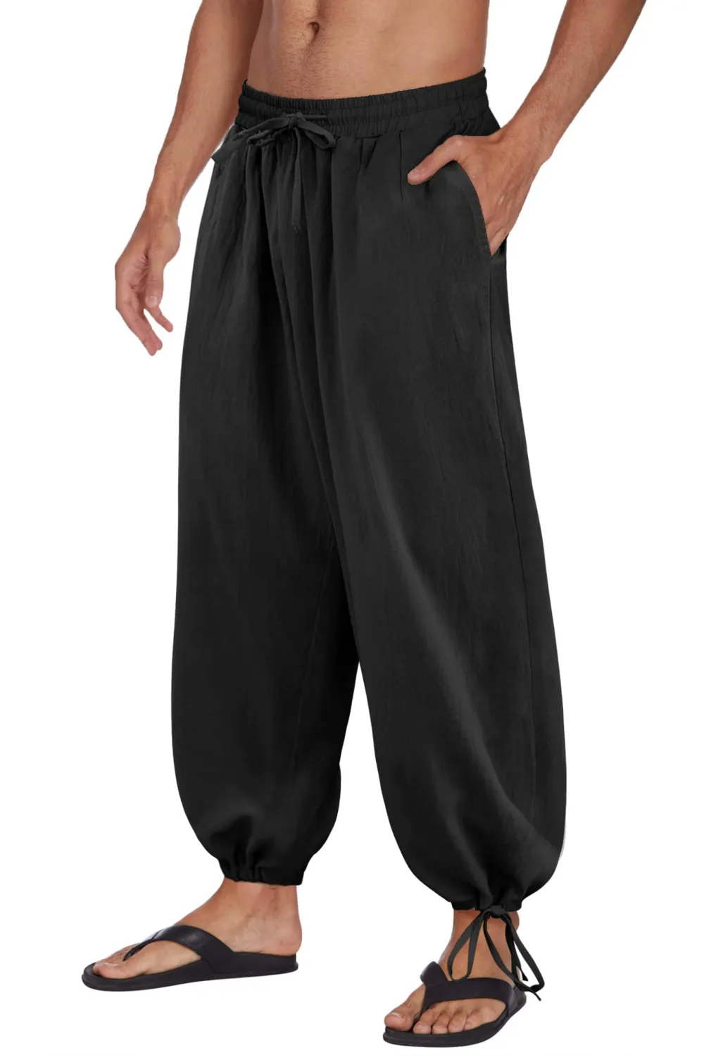 Refined Drawstring Waist Pants
