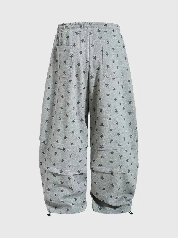 Expressive Barrel-Leg Pants