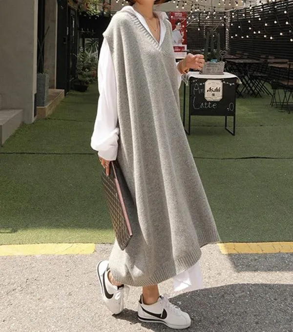 Woolen Everyday Flowing Dress