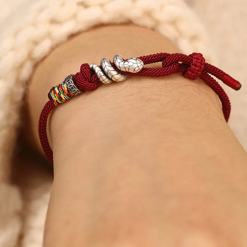 String Sterling Silver Snake Coin Ring Snake Bracelet