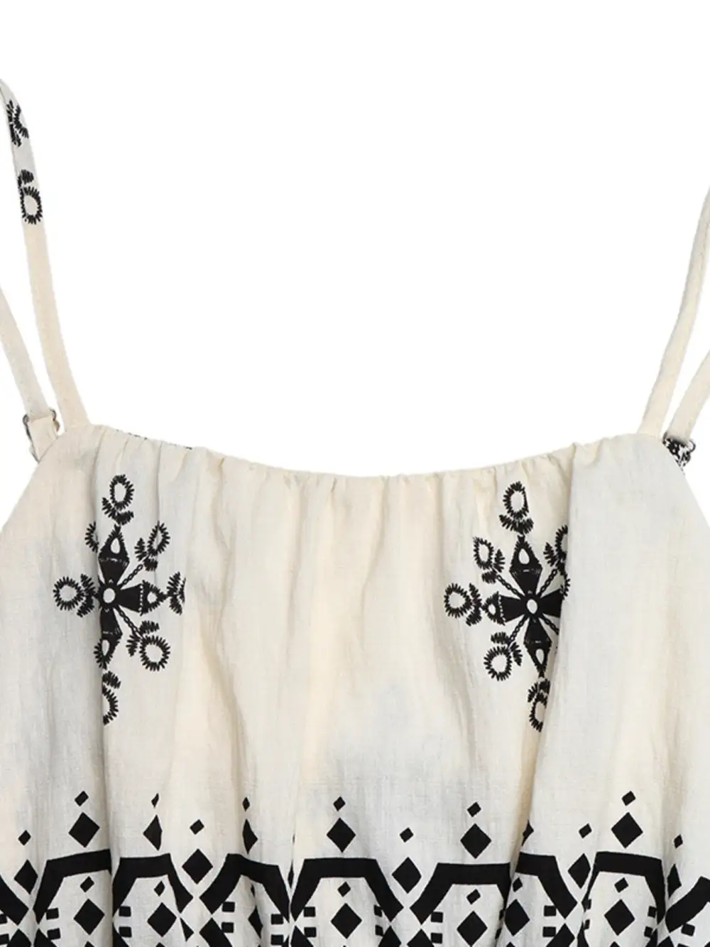 Printed Spaghetti Strap Wide Leg Jumpsuit Accessory