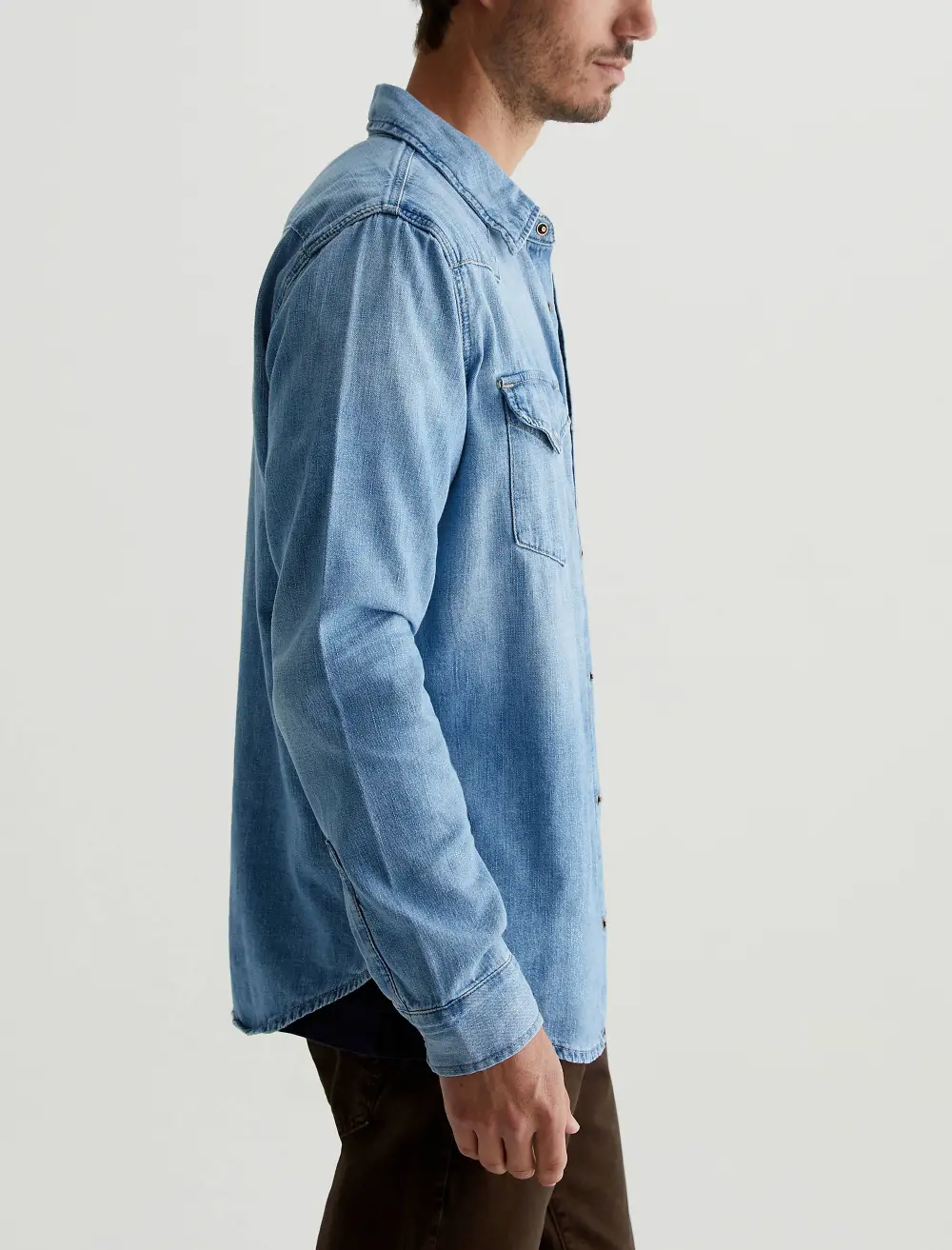 Men's Patch Pocket Western Shirt
