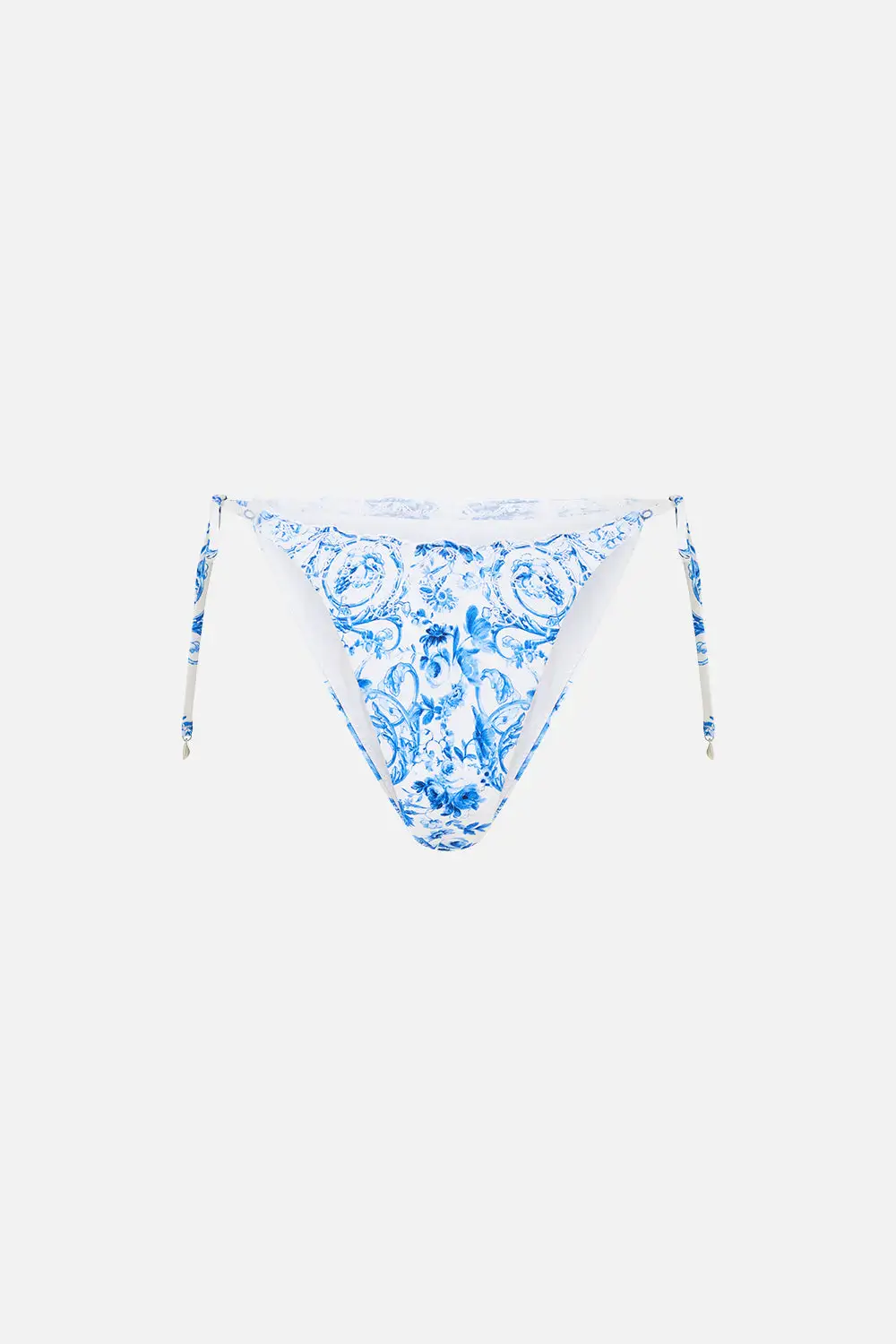 Dip Waist Cheeky Bikini Bottom with Tie Sides