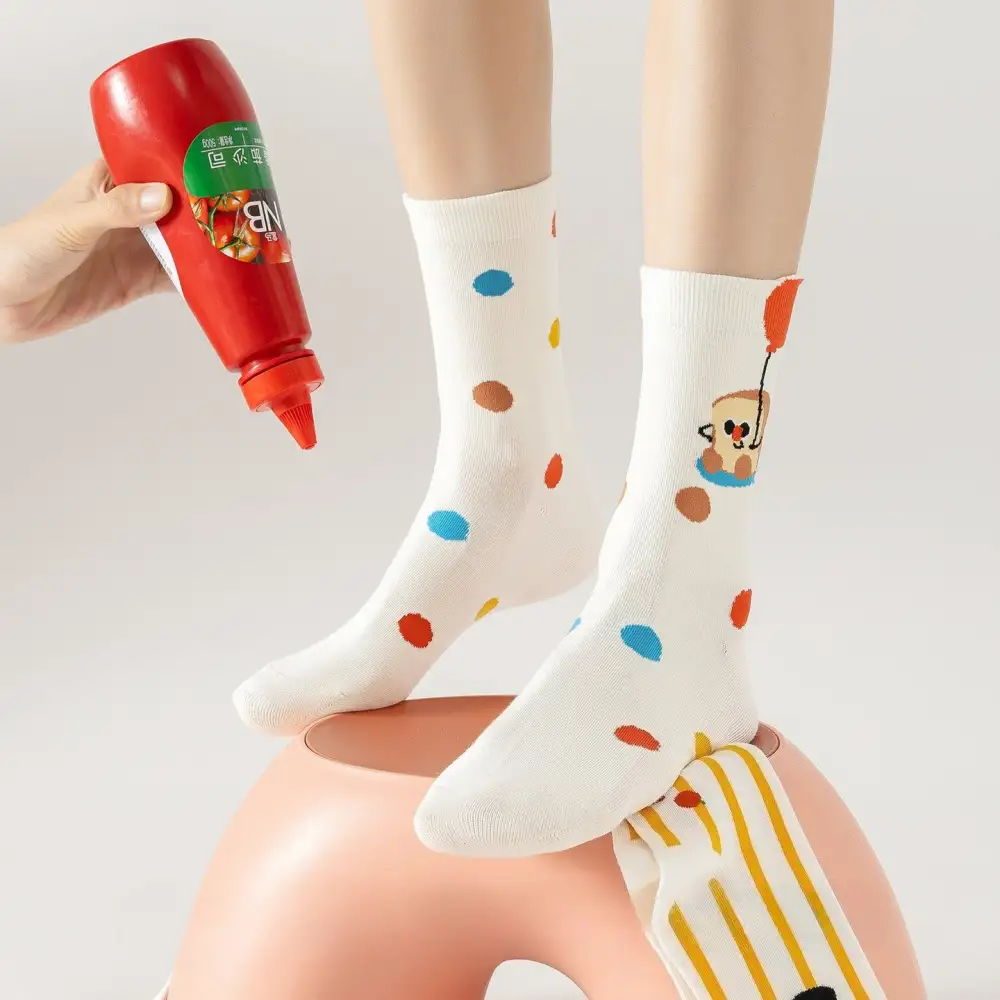 Playful Toast and Crew Socks
