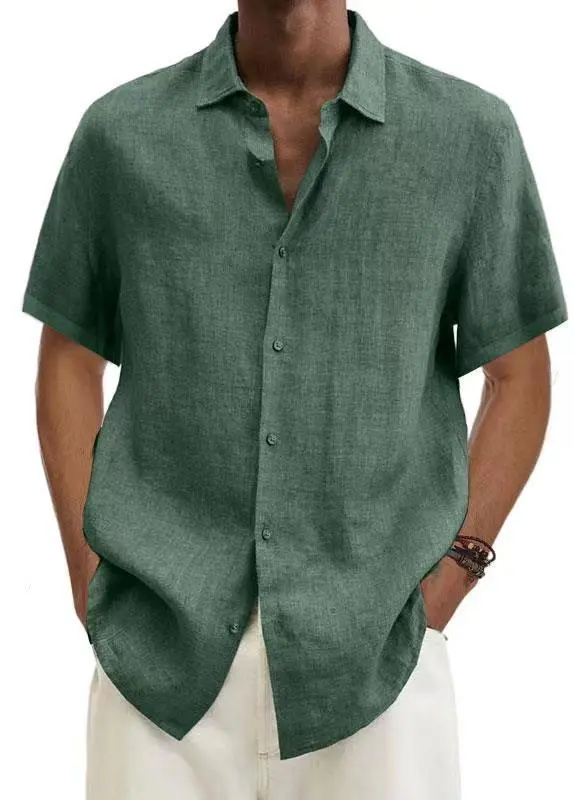 Easy Fit Short Sleeve Button Front Shirt