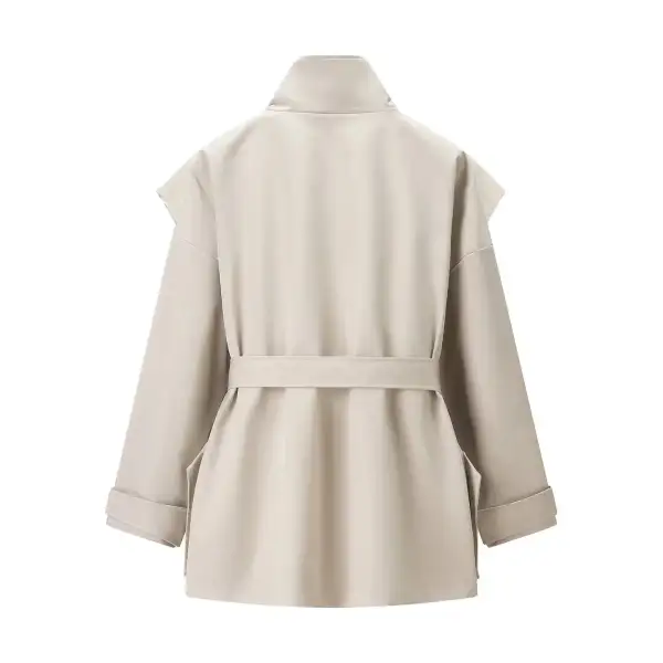 Tailored Hooded Trench Coat