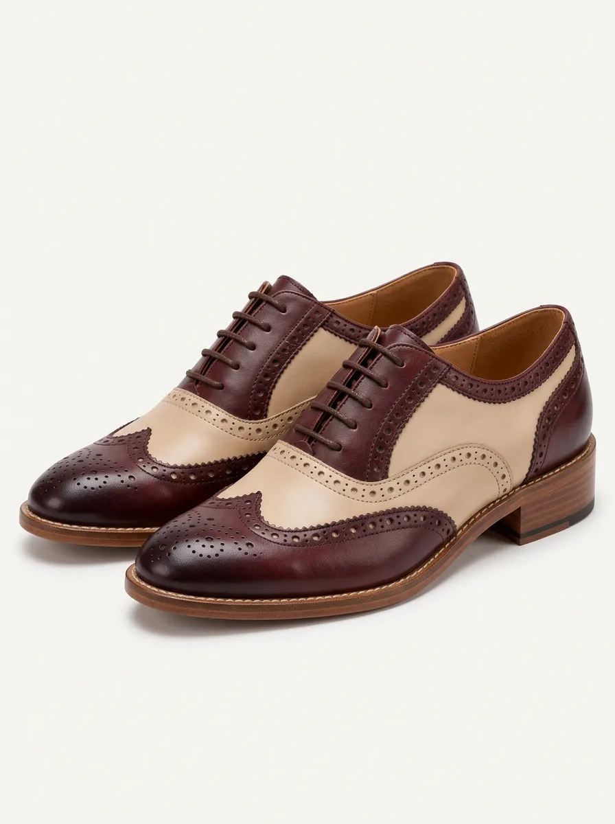 Women's Classic Pumps with Wingtip Detail