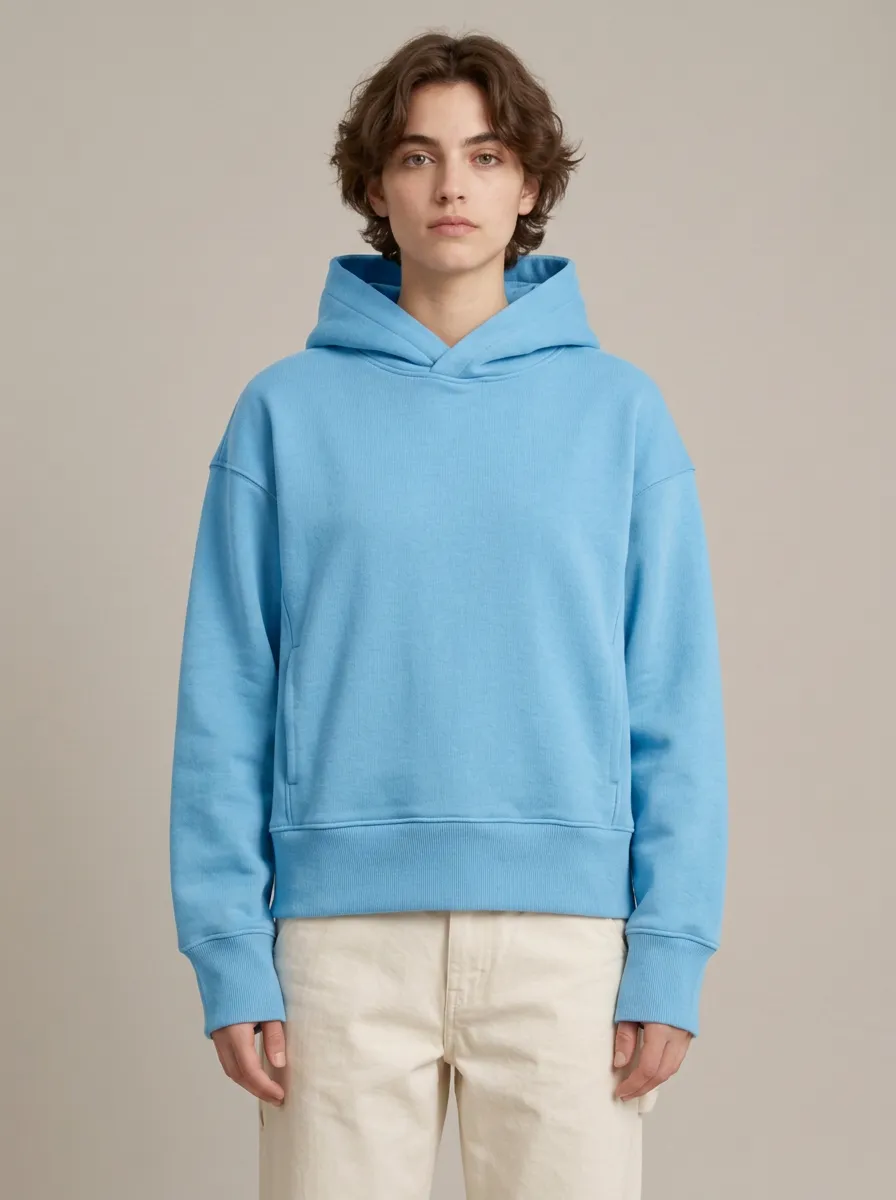Unisex Plain Simple Casual Pullover Hoodie