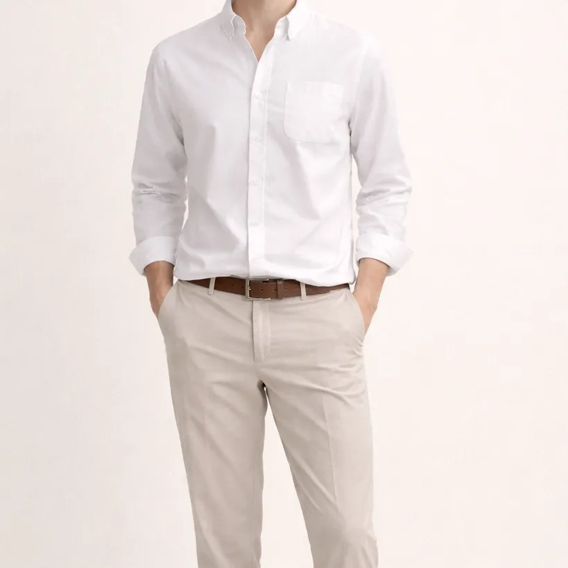 Chest Pocket Classic Long Sleeve Shirt