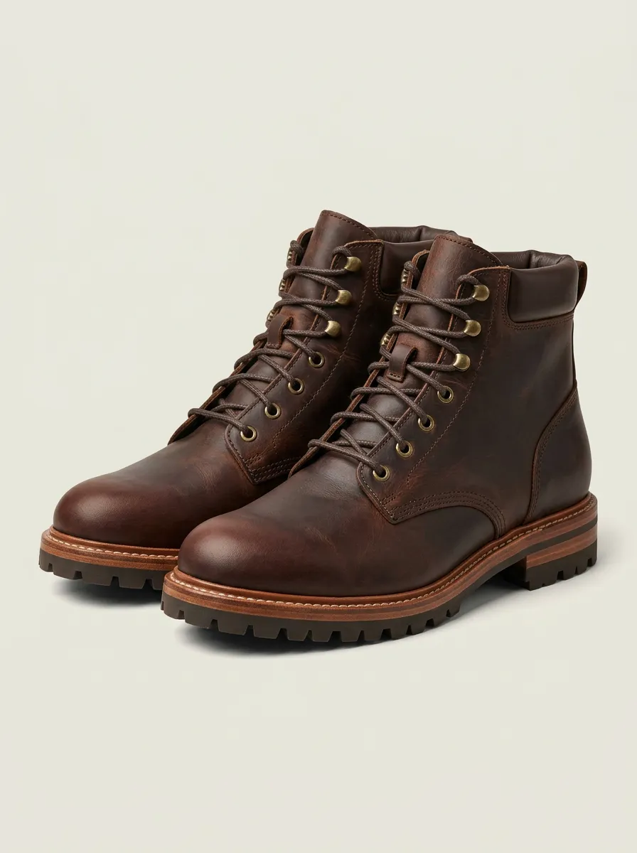 Men's Heel-Pull Speed-Hook Work Boots