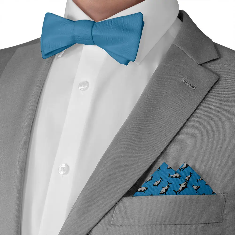 Contemporary Streamlined Animal Motif Nautical Pocket Square