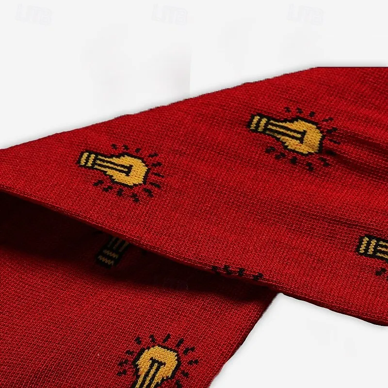 1 Pair Socks Red Blue Color