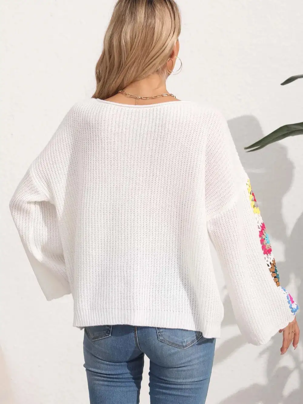 Long Sleeve Crochet Sweater