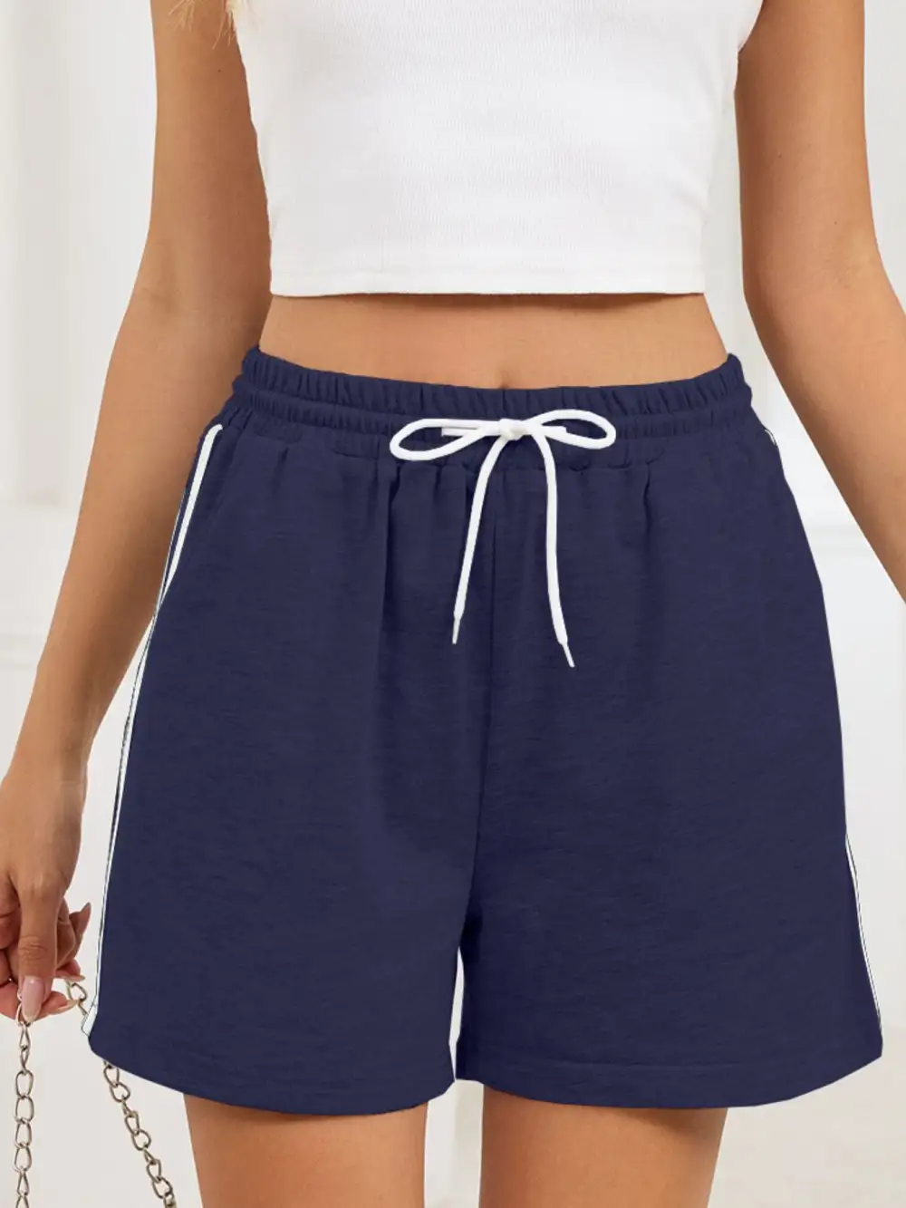 Boutique Drawstring Waist Shorts