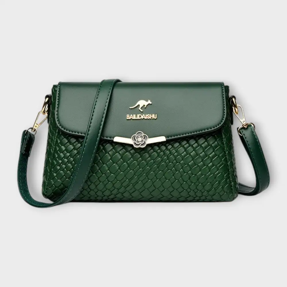 Braided Leather Shoulder Bag