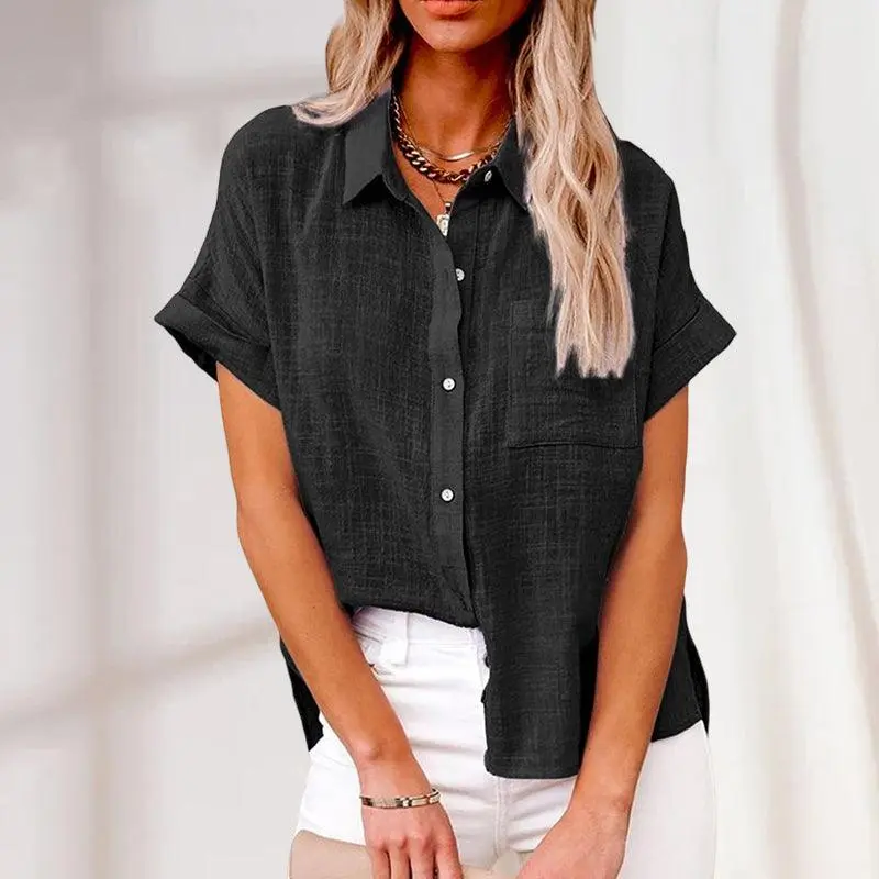 Soft Short Sleeve Blouse