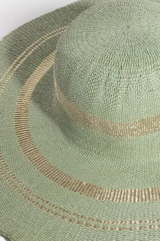 Fame Metallic Accent Hat