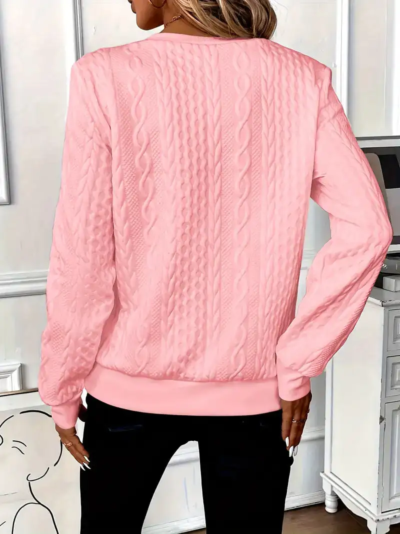 Cable Half Zip Pullover