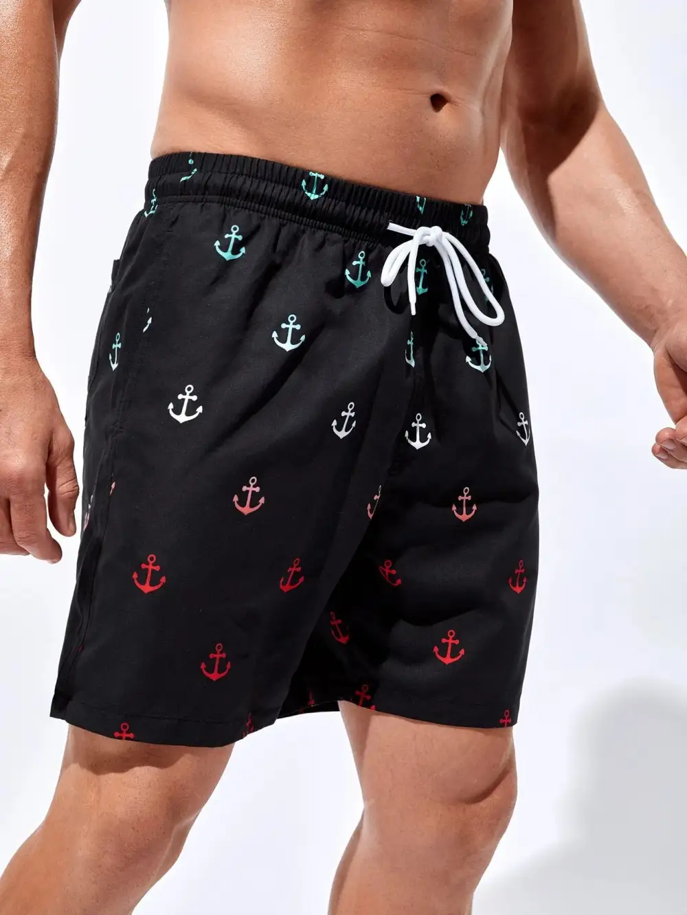 Men's Stylish Anchor Swim Trunks