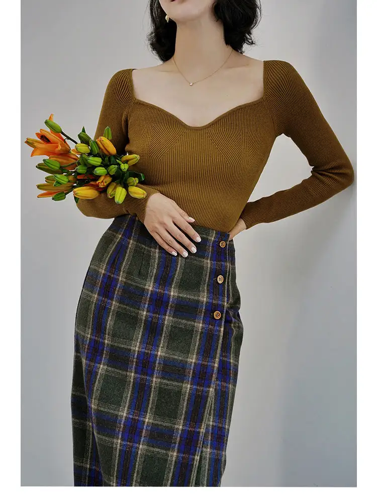 Comfortable Boho Everyday Casual Plaid Skirt