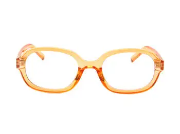 Tapered Oval Round Frame Sunglasses